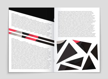 Soyut vektör düzen arka plan set. Sanat kalıp çizmek için, 