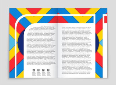 Soyut vektör düzen arka plan set