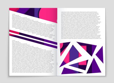 Soyut vektör düzen arka plan set. Sanat kalıp çizmek için, 