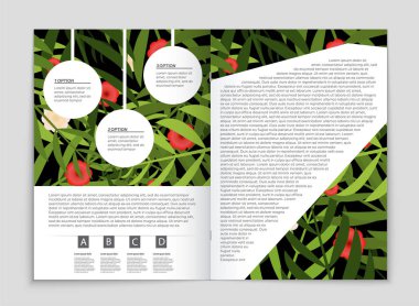 Soyut vektör düzen arka plan set. Sanat kalıp çizmek için, 