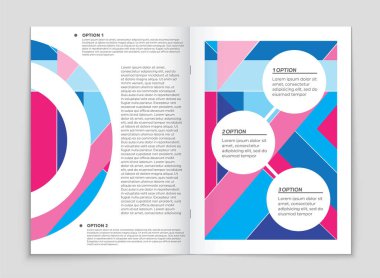 Soyut vektör düzen arka plan set. Sanat kalıp çizmek için, 