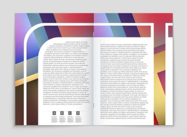 Soyut vektör düzen arka plan set