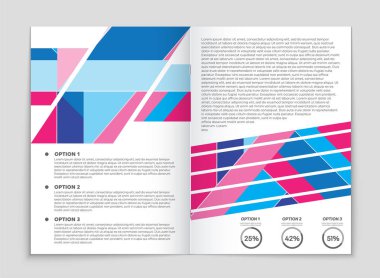 Soyut vektör düzen arka plan set. Sanat kalıp çizmek için, 