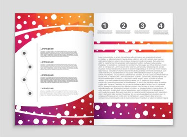 Soyut vektör düzen arka plan set. Sanat kalıp çizmek için, 