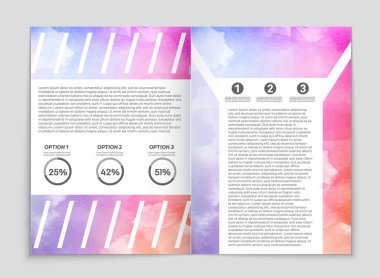 Soyut vektör düzen arka plan set. Sanat kalıp çizmek için, 