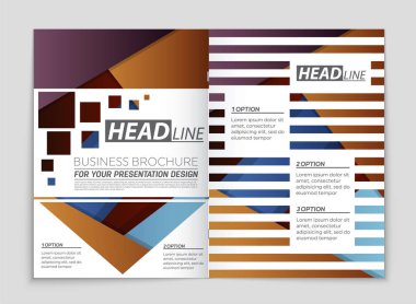 Soyut vektör düzen arka plan set. Sanat kalıp çizmek için, 