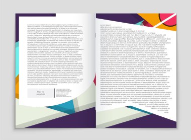 Soyut vektör düzen arka plan set. Sanat kalıp çizmek için, 