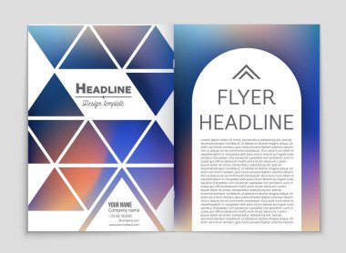 Soyut vektör düzen arka plan set. Sanat kalıp çizmek için, 