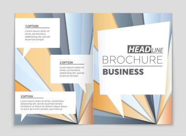 Soyut vektör düzen arka plan set. Sanat kalıp çizmek için, 