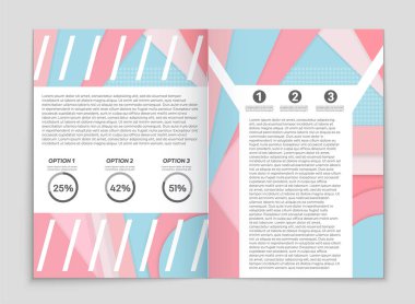 Soyut vektör düzen arka plan set. Sanat kalıp çizmek için, 