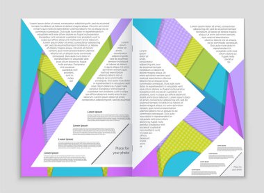 Soyut vektör düzen arka plan set. Sanat kalıp çizmek için, 