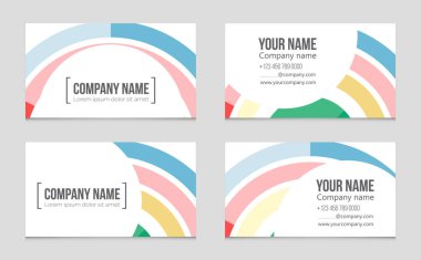 Soyut vektör düzen arka plan set. Sanat kalıp çizmek için, 