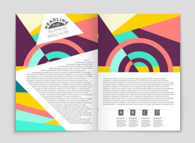 Soyut vektör düzen arka plan set. Sanat kalıp çizmek için, 