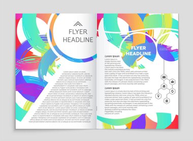 Soyut vektör düzen arka plan set. Sanat kalıp çizmek için, 