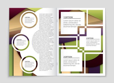 Soyut vektör düzen arka plan set. Sanat kalıp çizmek için, 