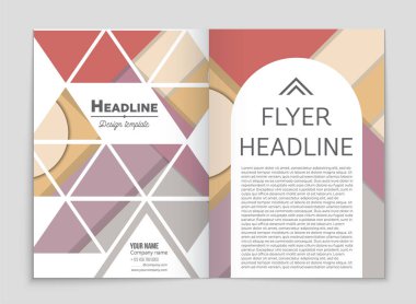 Soyut vektör düzen arka plan set. Sanat kalıp çizmek için, 