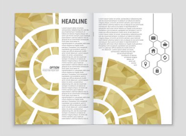 Soyut vektör düzen arka plan set. Sanat kalıp çizmek için, 