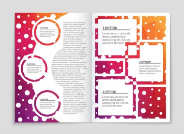 Soyut vektör düzen arka plan set. Sanat kalıp çizmek için, 