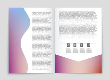 Soyut vektör düzen arka plan set. Sanat kalıp çizmek için, 