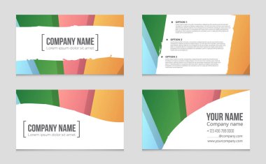 Soyut vektör düzen arka plan set. Sanat kalıp çizmek için, 