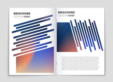 Soyut vektör düzen arka plan set. Sanat kalıp çizmek için, 