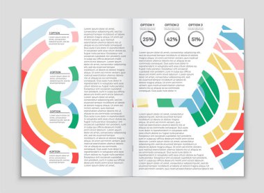 Soyut vektör düzen arka plan set. Sanat kalıp çizmek için, 