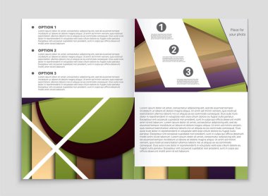 Soyut vektör düzen arka plan set. Sanat kalıp çizmek için, 