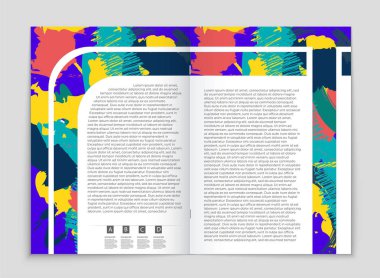 Soyut vektör düzen arka plan set