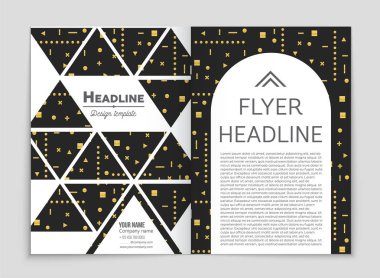 Soyut vektör düzen arka plan set. Sanat kalıp çizmek için, 