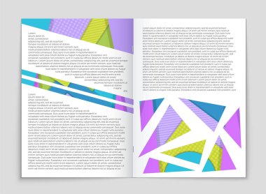 Soyut vektör düzen arka plan set. Sanat kalıp çizmek için, 