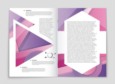 Soyut vektör düzen arka plan set. Sanat kalıp çizmek için, 