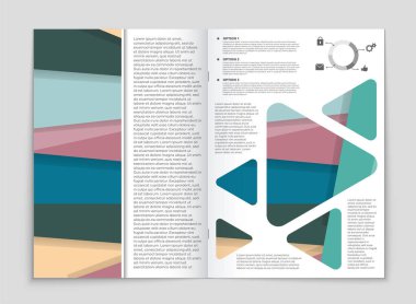 Soyut vektör düzen arka plan set. Sanat kalıp çizmek için, 