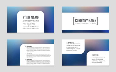 Soyut vektör düzen arka plan set. Sanat kalıp çizmek için, 