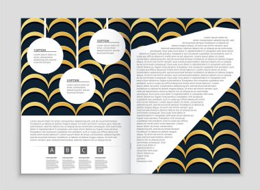 Soyut vektör düzen arka plan set. Sanat kalıp çizmek için, 