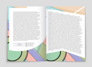 Soyut vektör düzen arka plan set. Sanat kalıp çizmek için, 