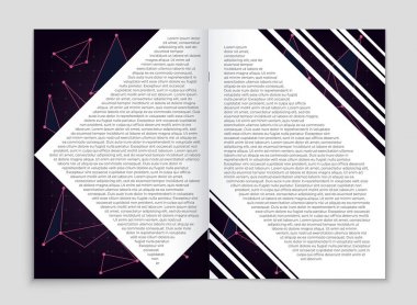 Soyut vektör düzen arka plan set. Sanat kalıp çizmek için, 