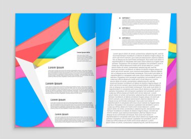 Soyut vektör düzen arka plan set. Sanat kalıp çizmek için, 