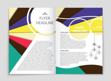 Soyut vektör düzen arka plan set. Sanat kalıp çizmek için, 