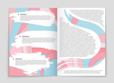 Soyut vektör düzen arka plan set. Sanat kalıp çizmek için, 