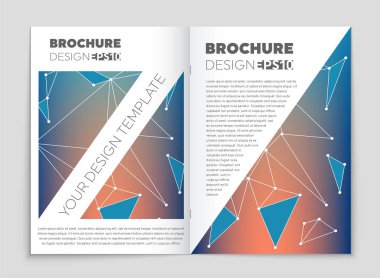 Soyut vektör düzen arka plan set. Sanat kalıp çizmek için, 