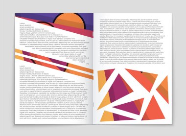 Soyut vektör düzen arka plan set. Sanat kalıp çizmek için, 