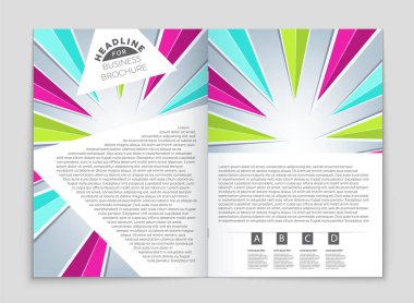 Soyut vektör düzen arka plan set. Sanat kalıp çizmek için, 