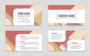 Soyut vektör düzen arka plan set. Sanat kalıp çizmek için, 