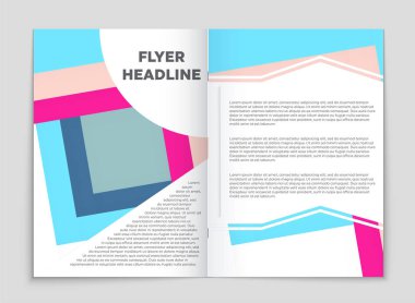 Soyut vektör düzen arka plan set. Sanat kalıp çizmek için, 