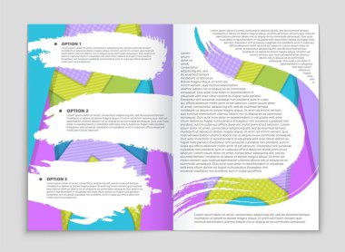 Soyut vektör düzen arka plan set. Sanat kalıp çizmek için, 