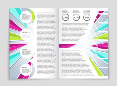 Soyut vektör düzen arka plan set. Sanat kalıp çizmek için, 