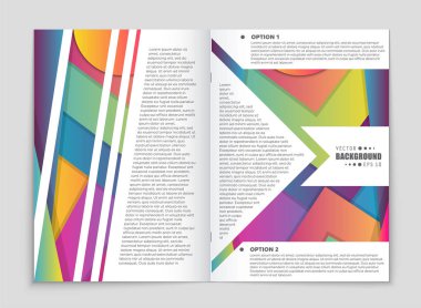 Soyut vektör düzen arka plan set. Sanat kalıp çizmek için, 