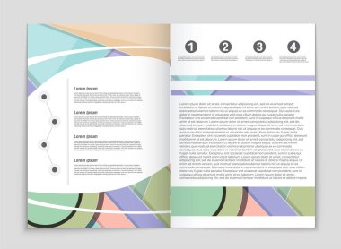 Soyut vektör düzen arka plan set. Sanat kalıp çizmek için, 