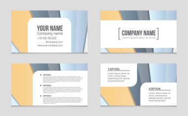 Soyut vektör düzen arka plan set. Sanat kalıp çizmek için, 