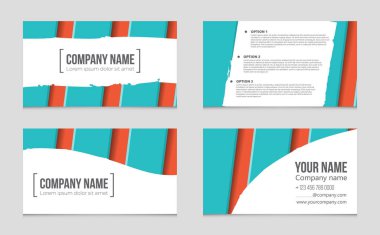 Soyut vektör düzen arka plan set. Sanat kalıp çizmek için, 